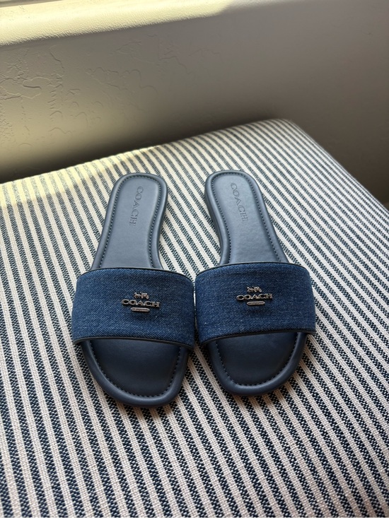 Coach Shoes - Coach Denim Slides